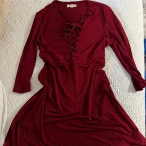 Silence + Noise Burgundy Top